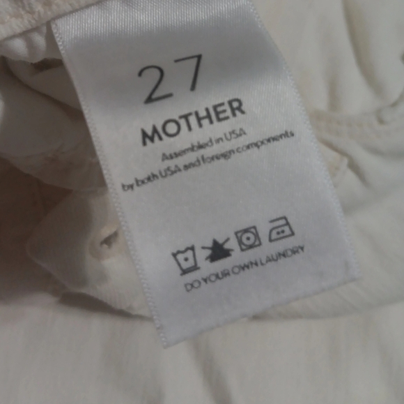 MOTHER White Skinny Distressed Jeans - Picture 7 of 10